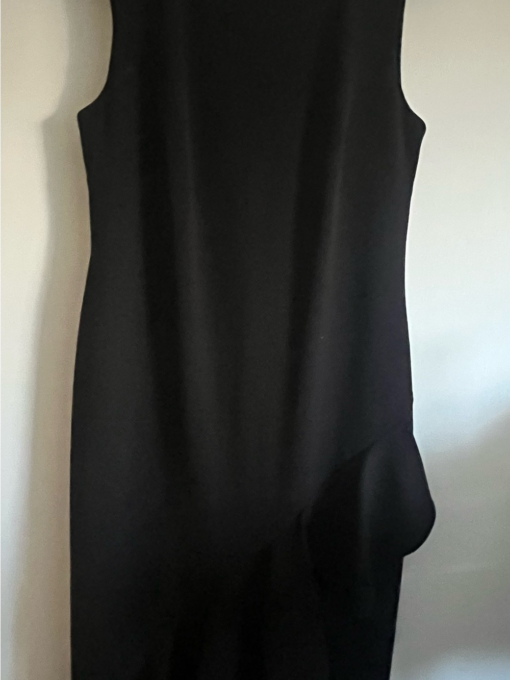 Calvin Klein Black One-Shoulder Sculpted Sheath Dress